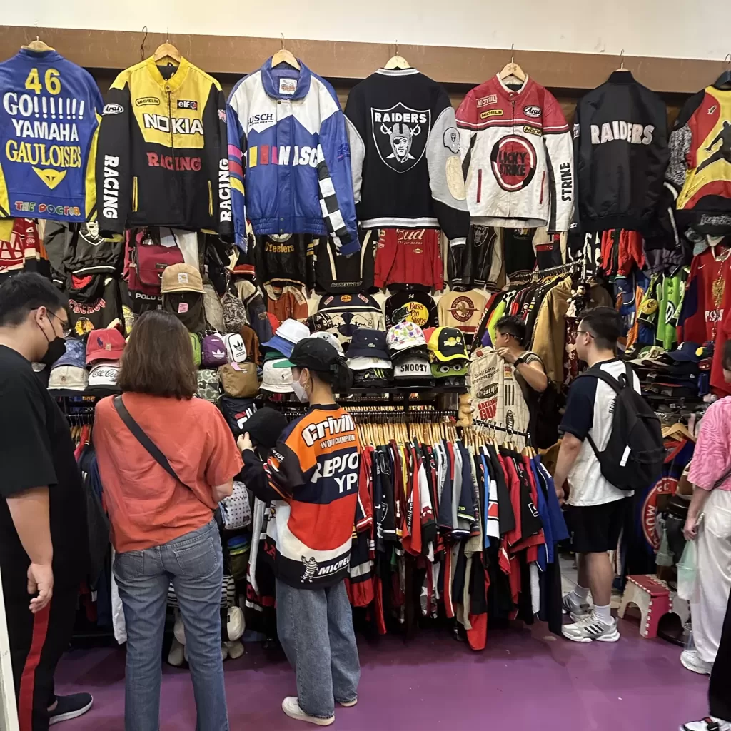 Colorful vintage jackets at Bangkok's Chatuchak Market- the biggest outdoor market in the world.